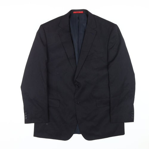 Burton Men's Black Regular Fit Blazer, Size 44R