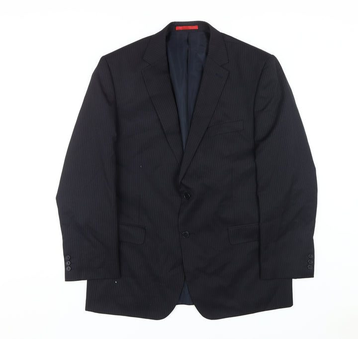 Burton Men's Black Regular Fit Blazer, Size 44R