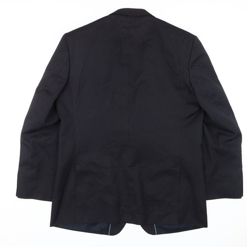 Burton Men's Black Regular Fit Blazer, Size 44R