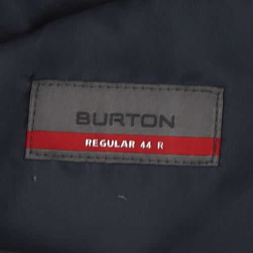 Burton Men's Black Regular Fit Blazer, Size 44R