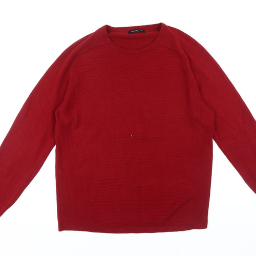 Red Herring Men's Medium Red Pullover Jumper