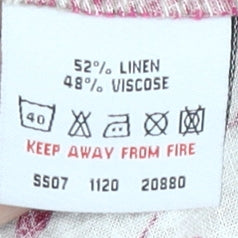 White Stuff Women’s Pink Floral Wrap Dress Size 14