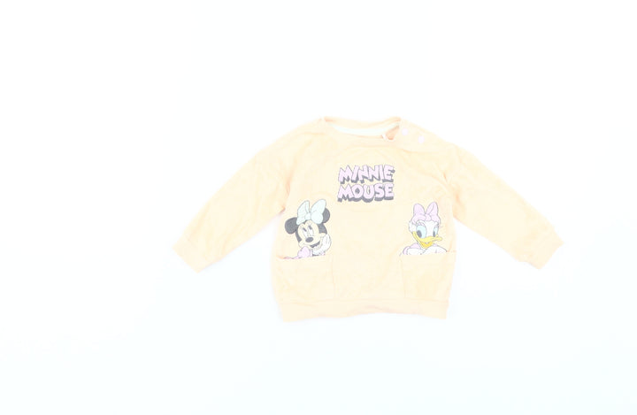 Disney Baby Beige Minnie Mouse T-Shirt, 6-9 Months
