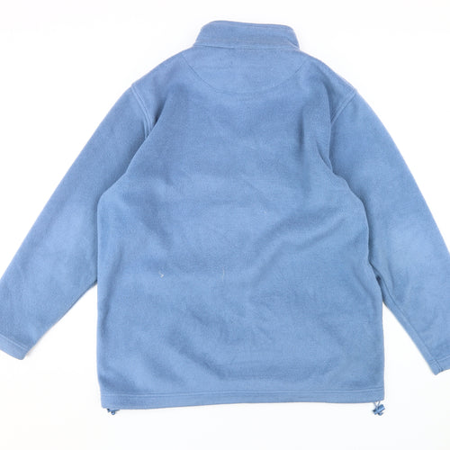 Cotton Traders Men's Blue Fleece Jacket L - Casual Warm