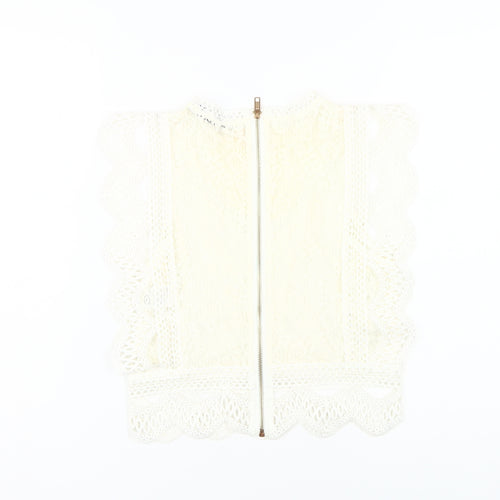 Lucy Wang Women's Ivory Lace Blouse - Medium