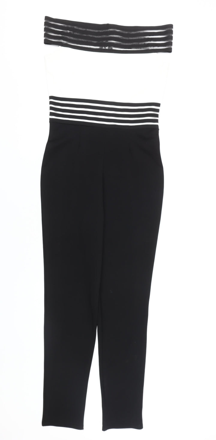 I-X London Women's Black Strapless Jumpsuit Size 12