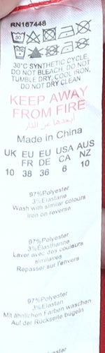 PrettyLittleThing Red Off-Shoulder Ruffled Dress - UK 10