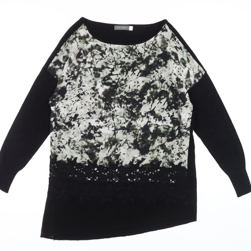 Mint Velvet Women's Black Size 14 Long Sleeve Blouse