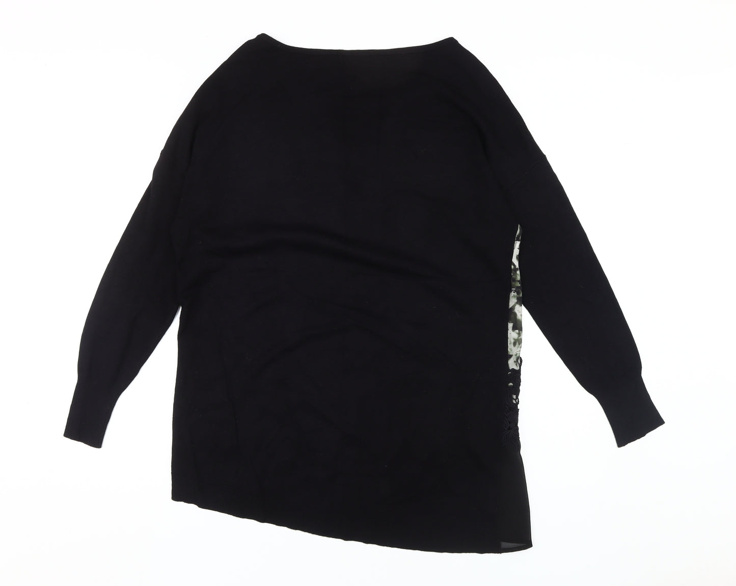 Mint Velvet Women's Black Size 14 Long Sleeve Blouse