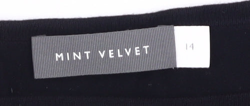 Mint Velvet Women's Black Size 14 Long Sleeve Blouse