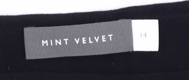 Mint Velvet Women's Black Size 14 Long Sleeve Blouse