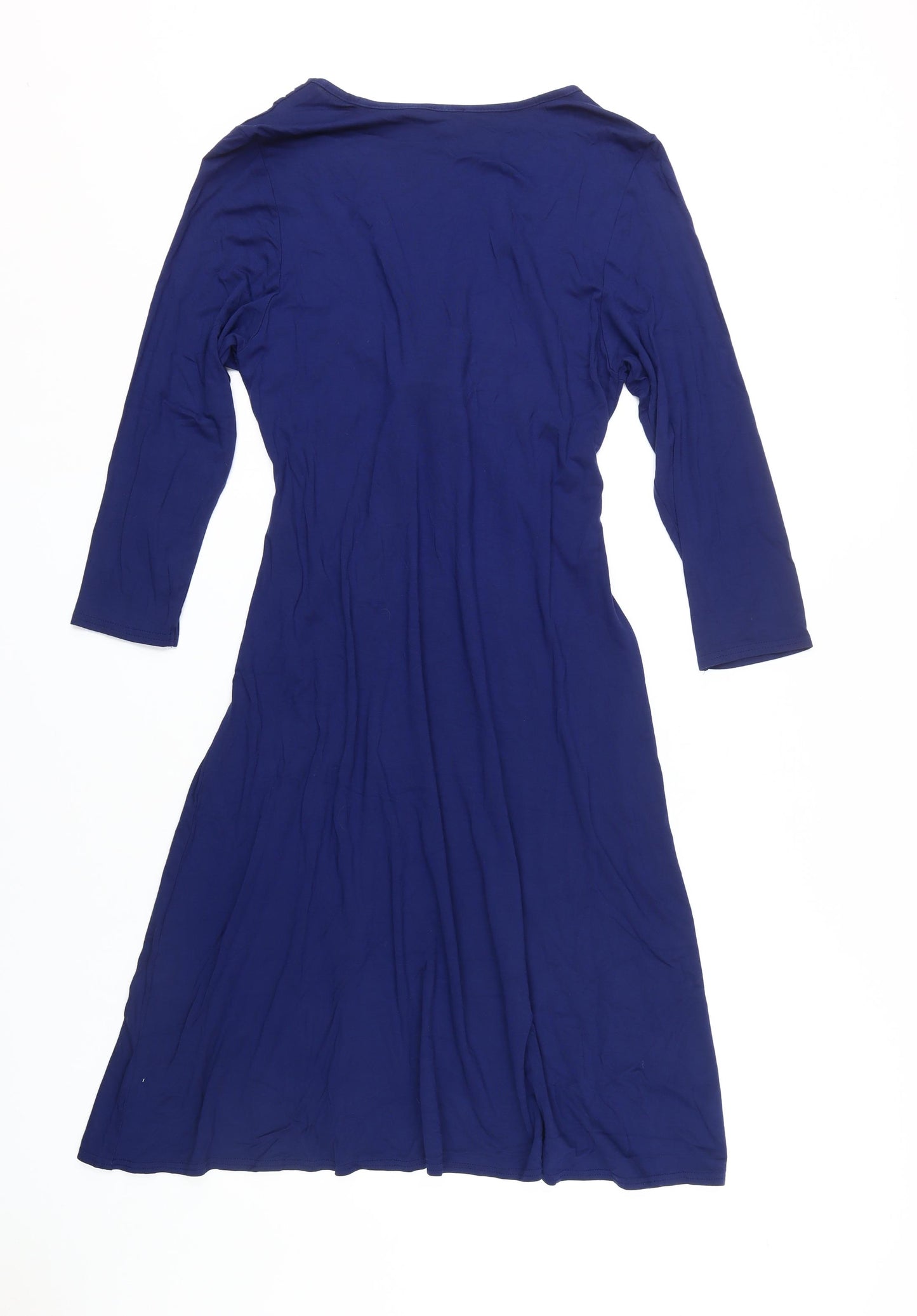 Phase Eight Women's Blue Wrap Dress - Size 16