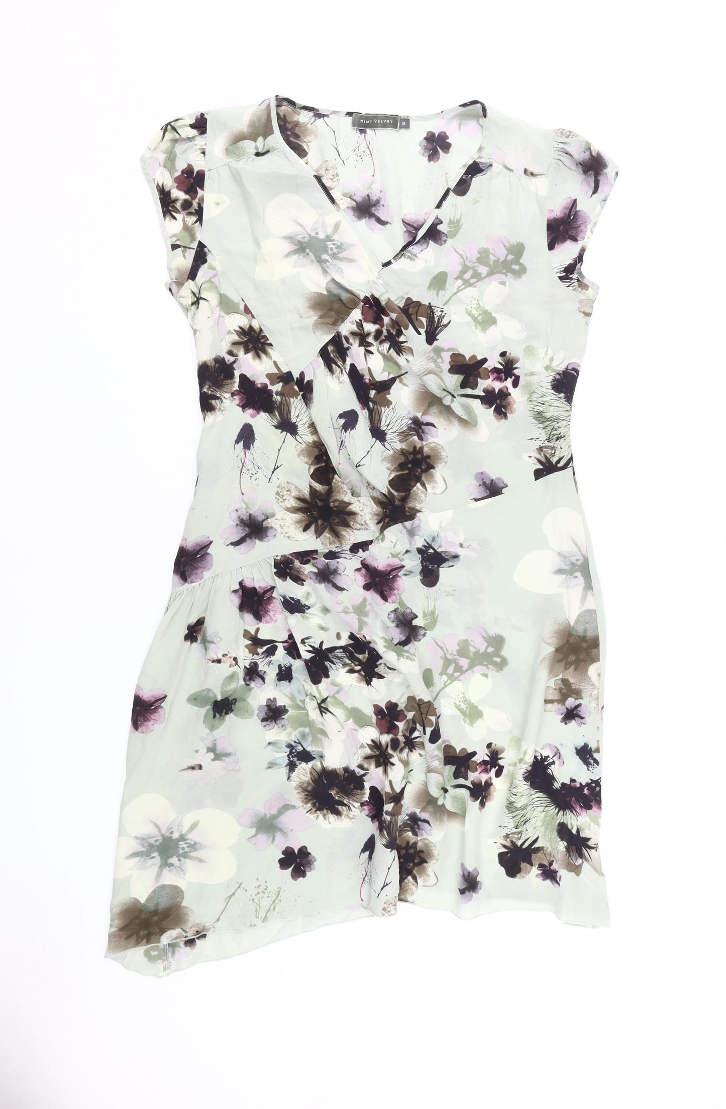 Mint Velvet Women's Multicoloured Silk Dress Size 16