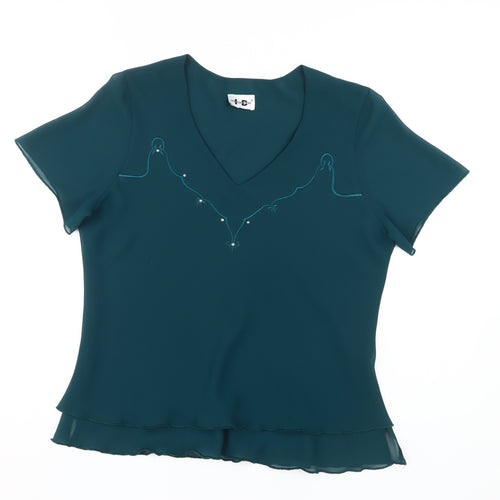 ID Collection Women’s Green Blouse Size 16