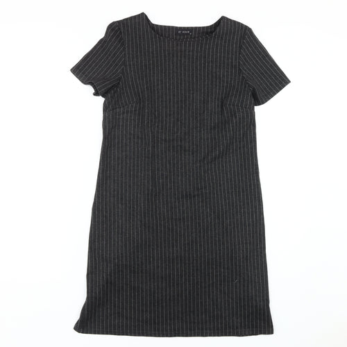 Et Vous Women's Black Striped Shift Dress Size 10