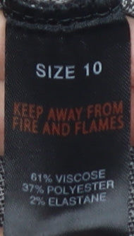 Et Vous Women's Black Striped Shift Dress Size 10