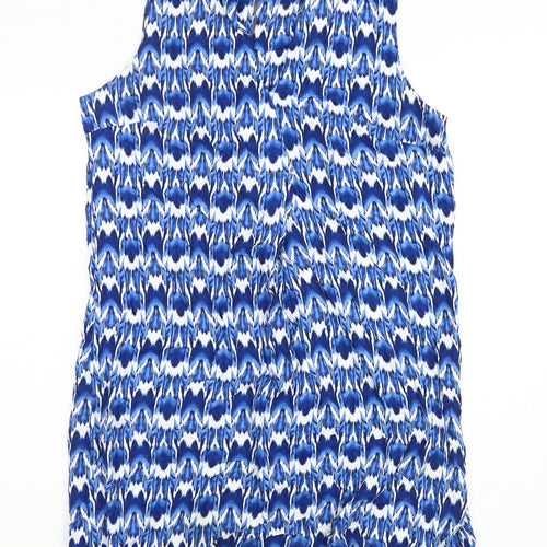 Principles Women's Blue Sleeveless Viscose Dress Size 16