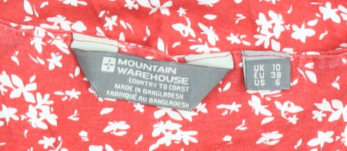 Mountain Warehouse Women’s Red Floral A-Line Dress Size 10