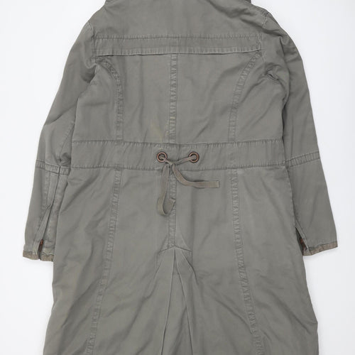 Next Women's Green Parka Coat Size 18 - Hooded & Lined