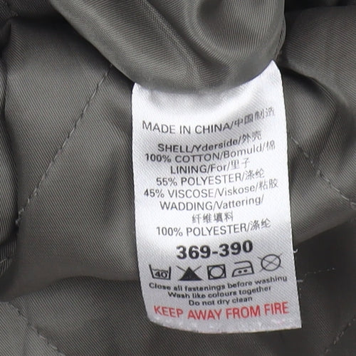 Next Women's Green Parka Coat Size 18 - Hooded & Lined