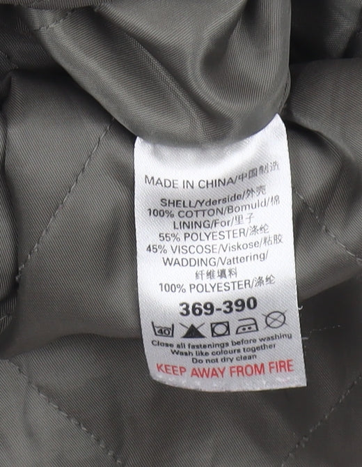 Next Women's Green Parka Coat Size 18 - Hooded & Lined