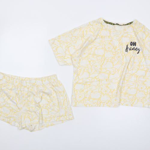 Disney at George Yellow Lounge Set Women 12-14 Graphic Print