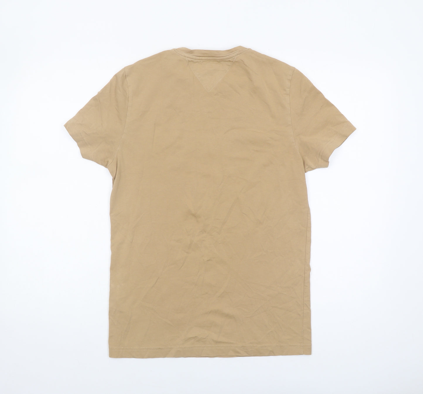 Tommy Hilfiger Men's Beige Slim Fit S T-Shirt