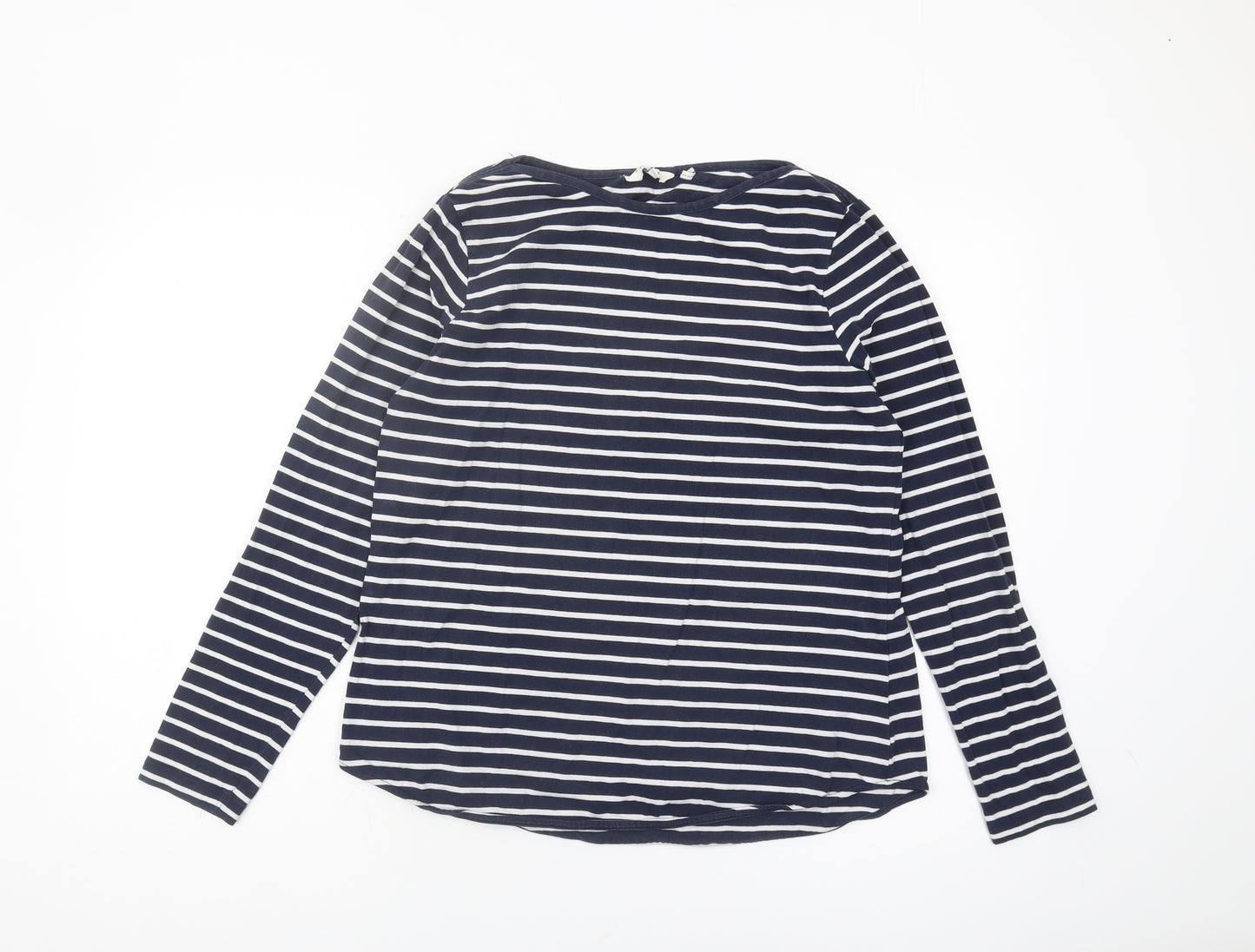 FatFace Women's Blue Striped Long Sleeve T-Shirt