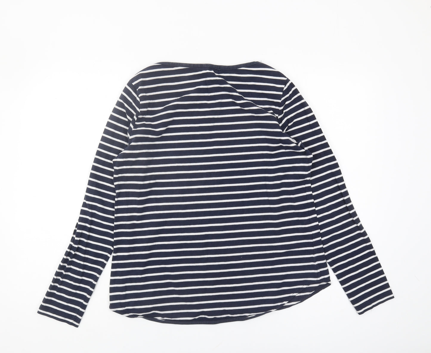 FatFace Women's Blue Striped Long Sleeve T-Shirt