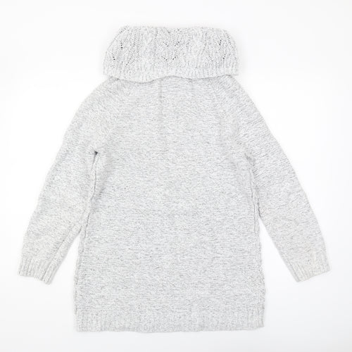 Mantaray Women's Grey Cowl Neck Pullover Jumper Size 12