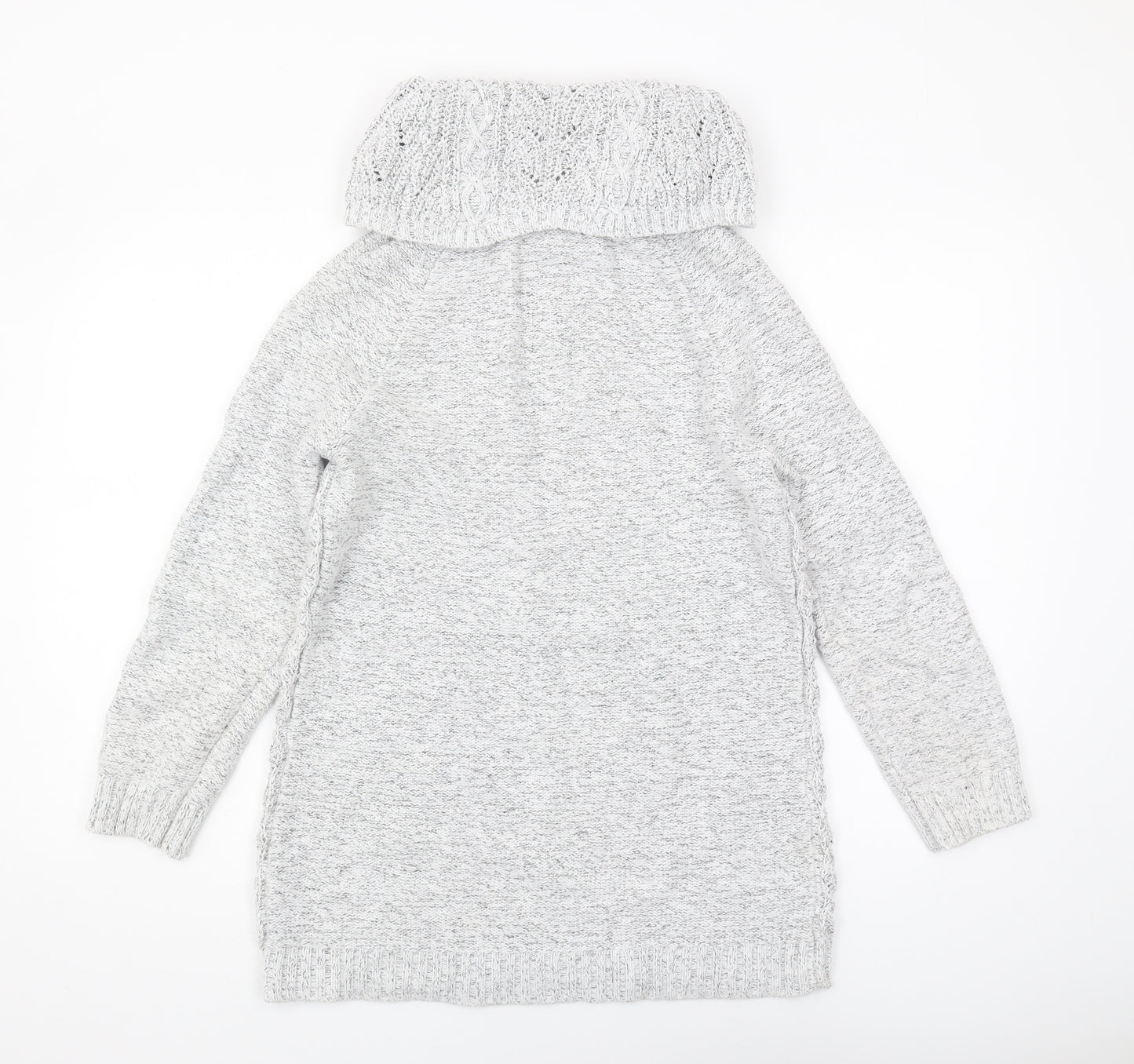 Mantaray Women's Grey Cowl Neck Pullover Jumper Size 12