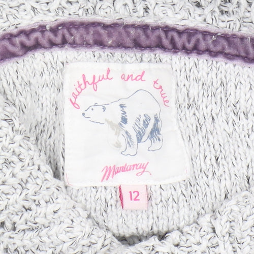 Mantaray Women's Grey Cowl Neck Pullover Jumper Size 12