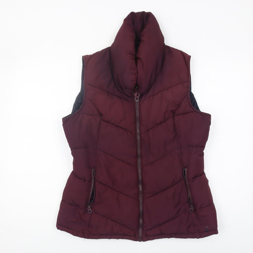 Joules Women's Red Puffer Waistcoat Size 14 Casual