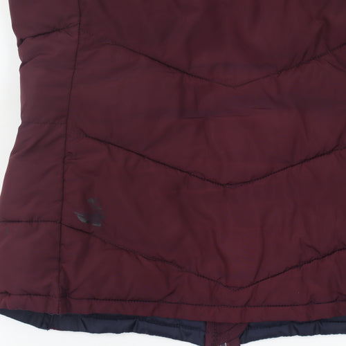 Joules Women's Red Puffer Waistcoat Size 14 Casual