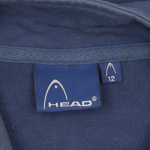 Head Women's Blue Full Zip Sweatshirt Size 12