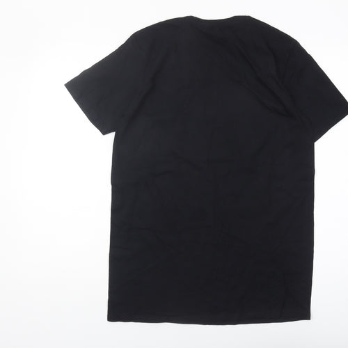 Gildan Unisex Black Disney T-Shirt M Glitter Casual