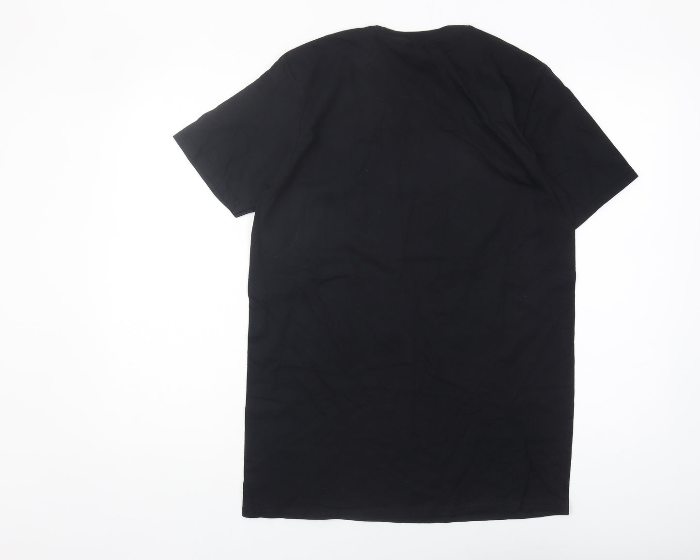 Gildan Unisex Black Disney T-Shirt M Glitter Casual