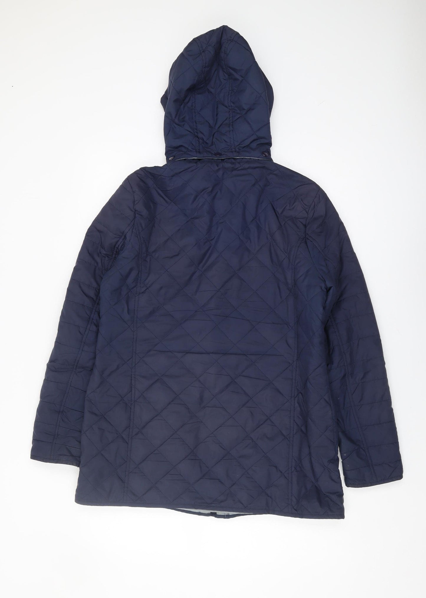 Cotton Traders Women's Quilted Navy Jacket UK 12