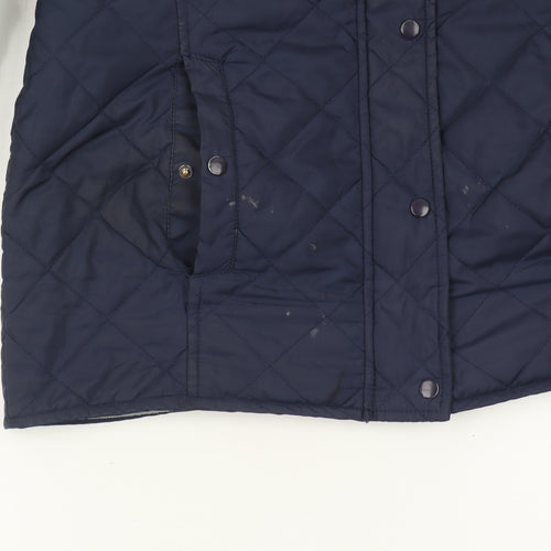 Cotton Traders Women's Quilted Navy Jacket UK 12