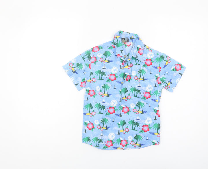 Ocean Pacific Boys Blue Beach Graphic Shirt 5-6 Years