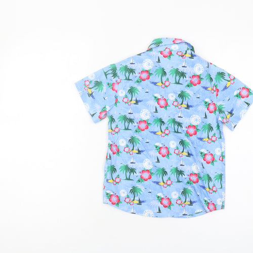 Ocean Pacific Boys Blue Beach Graphic Shirt 5-6 Years