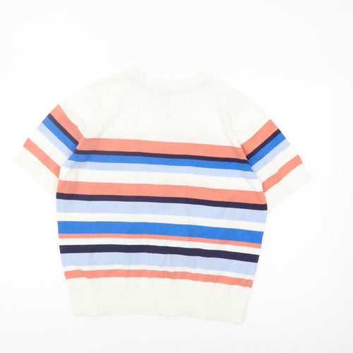 M&Co Women's Multicoloured Stripe Pullover, Size 14