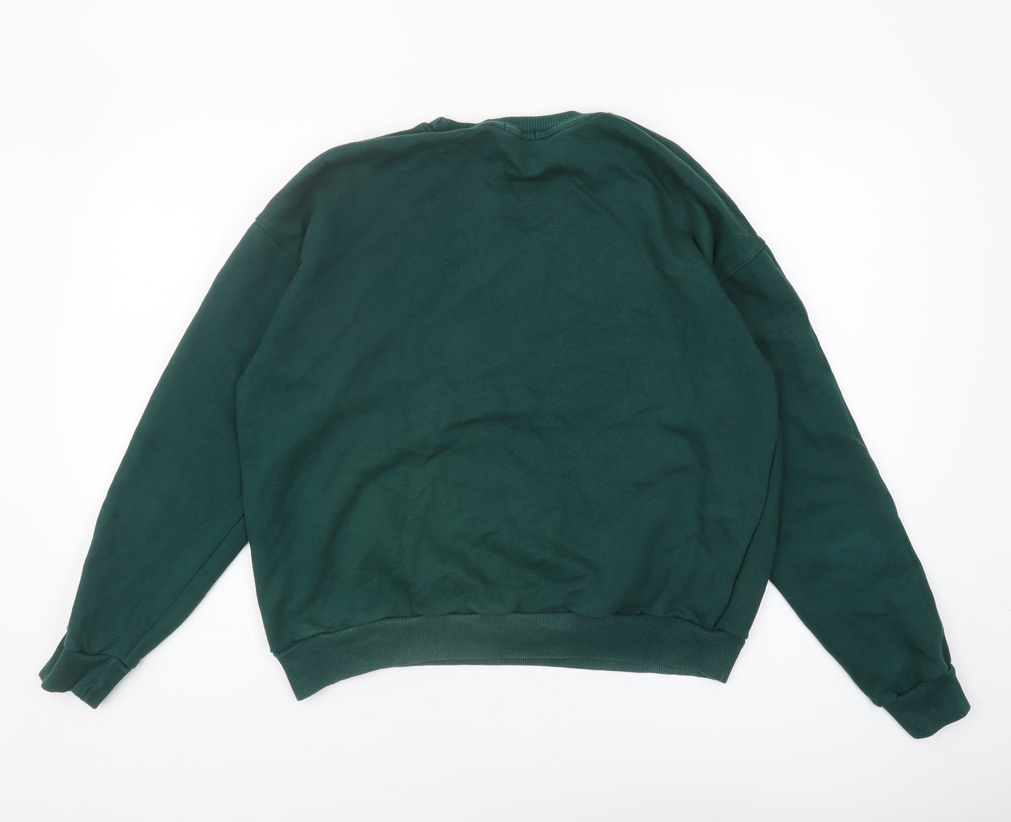 Stradivarius Women's Green Pullover Sweatshirt, Size M