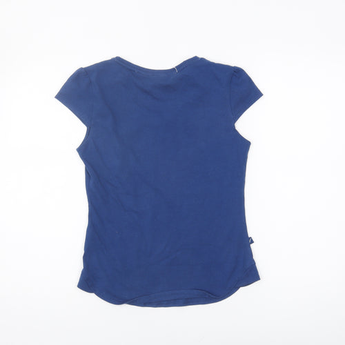LA Gear Women's Blue V-Neck T-Shirt, Size 10, Casual Wear