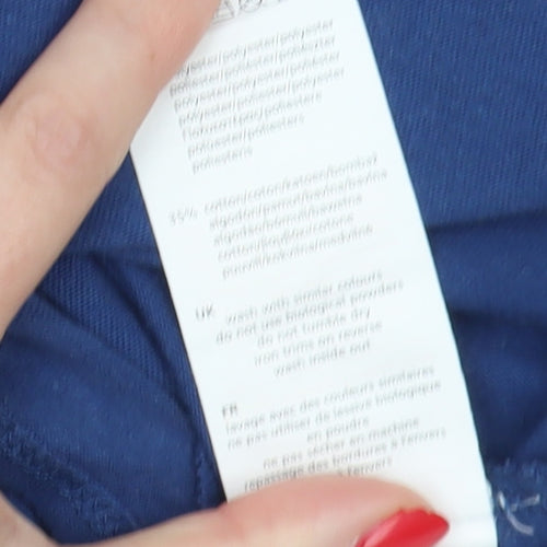 LA Gear Women's Blue V-Neck T-Shirt, Size 10, Casual Wear