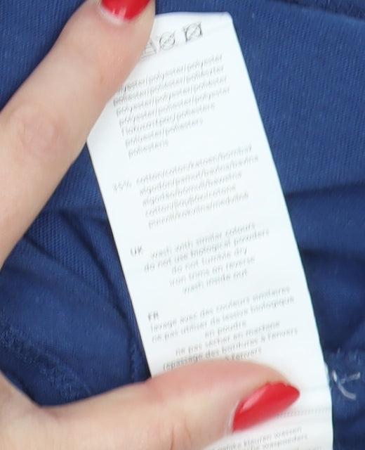 LA Gear Women's Blue V-Neck T-Shirt, Size 10, Casual Wear