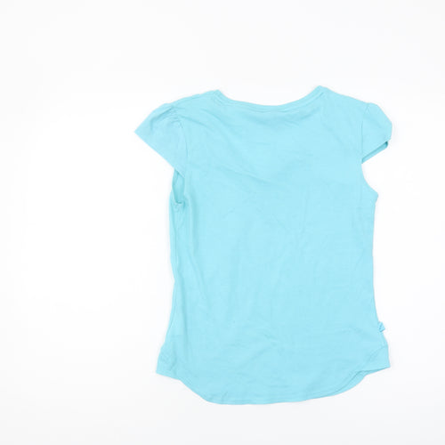 LA Gear Women's Blue T-Shirt, Size 10, V-Neck, Summer