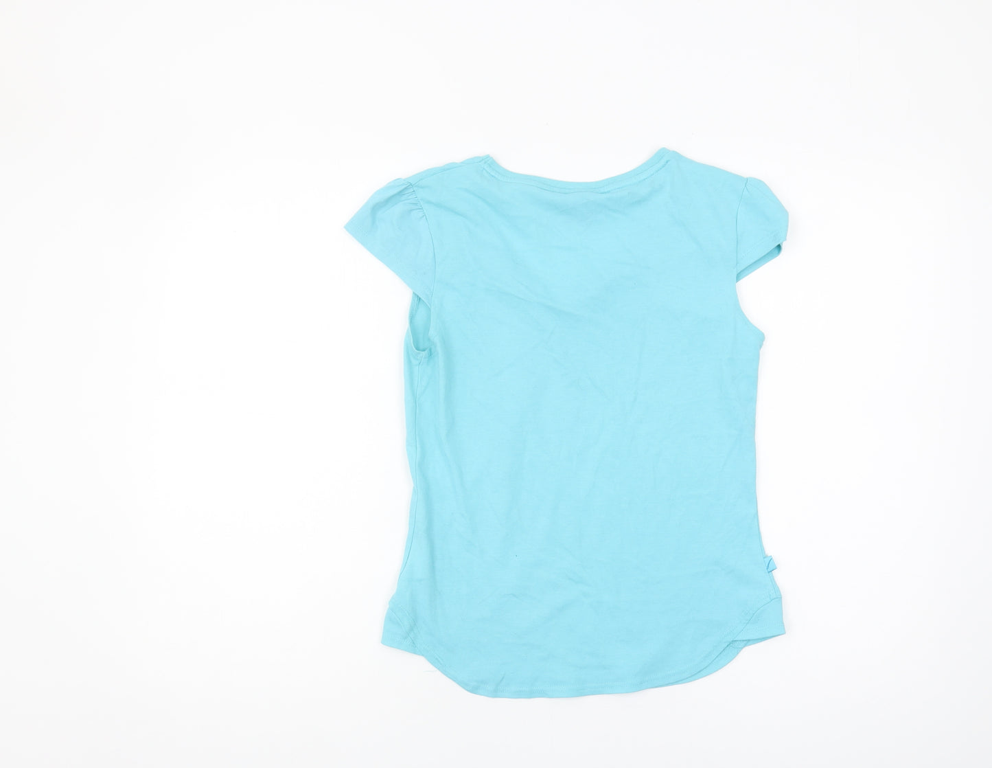 LA Gear Women's Blue T-Shirt, Size 10, V-Neck, Summer