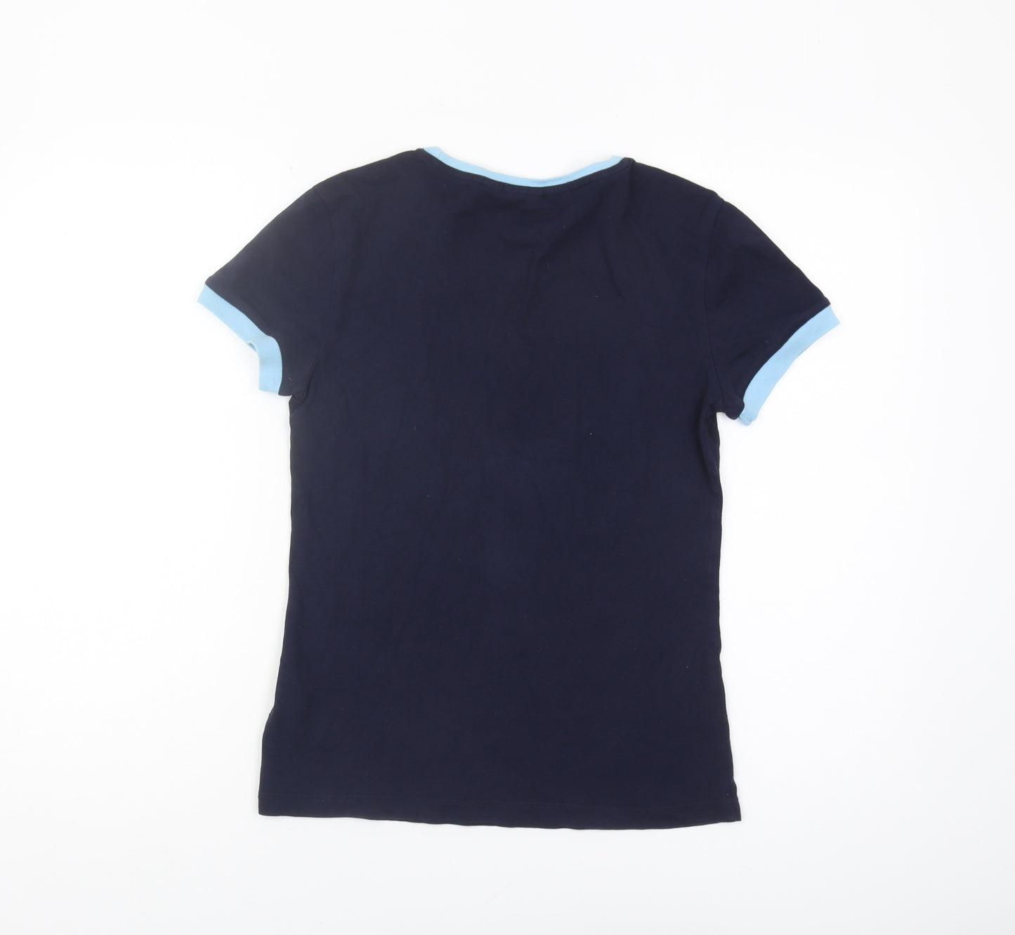 Adidas Women's Blue Ringer T-Shirt, Size M