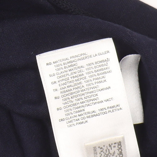 Adidas Women's Blue Ringer T-Shirt, Size M